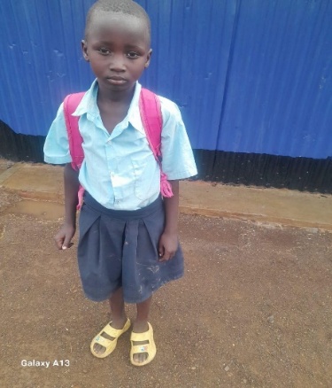 Sponsored children in their school uniforms in Kakuma